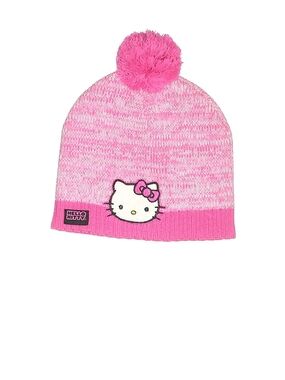 Hello Kitty Pink Marled Knit Pom Beanie